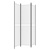 3-panelowy, biały,150x200 cm, tkanina Parawan