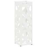 Stojak na Parasol Deszczowy Biały 15,5 x 15,5 x 49 cm Stal