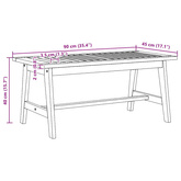 Stolik kawowy Olej Naturalny Lite Drewno Akacji