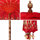 Baliński Parasol Czerwony 185 x 185 x 260 cm