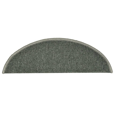 Maty na schody 15 szt. 56x17x3 cm Ciemnozielone półokrągłe