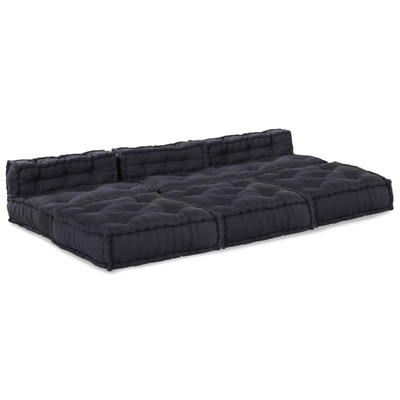 Modularna jednostka sofy 4 pcs antracytowy tkanina