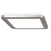 Plafon do łazienki NEXIT minimalistyczny – srebrny satynowy 30 cm – plafon z funkcją ściemniania LED 3000K 18W IP44 