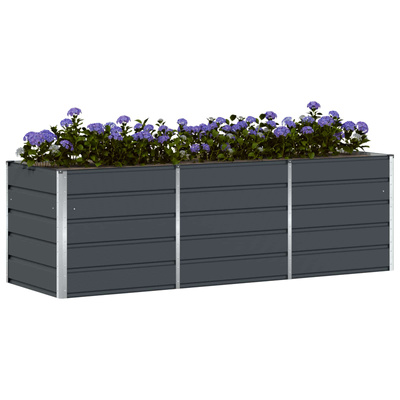 Donica Antracyt 240 x 80 x 75 cm Stal