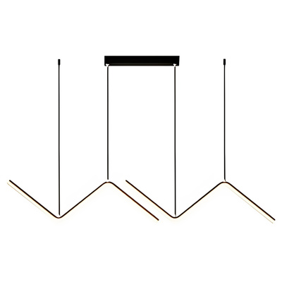 Lampa wisząca Abigali MontBlanc 26W liniowa 90cm nowoczesna czarny