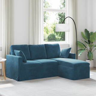 Sofa Niebieski 178 x 134 x 80 cm Aksamit