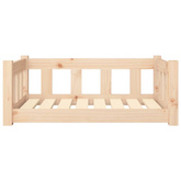 Legowisko dla psa, 75,5x55,5x28 cm, lite drewno sosnowe vidaXL