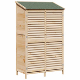 Shed ogrodowy naturalny 106 x 56 x 176,5 cm Drewno Świerkowe