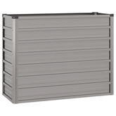 Podwyższona donica, rdzawa, 100x40x77 cm, stal kortenowska