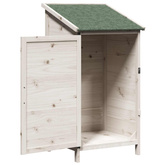 Shed ogrodowy Biały 59 x 56 x 113,5 cm Drewno Świerkowe