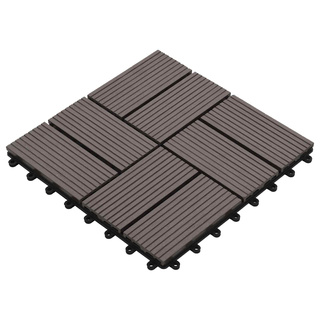 Płytka Tarasowa 11 pcs Ciemny brąz 30 x 30 cm