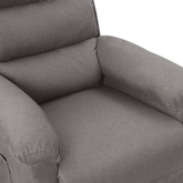 vidaXL Elektryczny fotel masujący, jasnoszary, tkanina