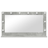 Lustro toaletowe Prostokątny Betonowy szary 100 x 55 x 18 cm