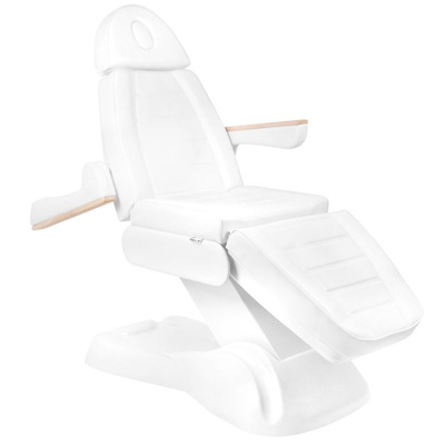Fotel kosmetyczny elektryczny SILLON Lux 273b + taboret 304 biały 125907