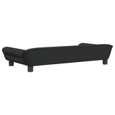 vidaXL Legowisko dla psa, czarne, 100x50x21 cm, aksamitne