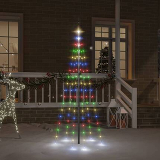 vidaXL Choinka do montażu na maszcie, 108 kolorowych diod LED, 180 cm