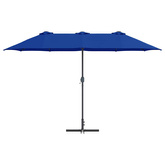 Parasolka ogrodowa 370 x 197 x 239 cm Poliester i aluminium