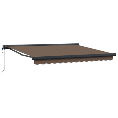 Markiza wysuwana Ciemnoszary 500 × 300 cm Tkanina i Metal