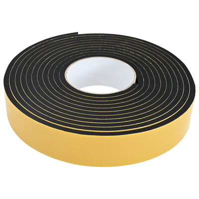 Taśma samoprzylepna z pianki 2 szt. Czarny 40mm x 5m Pianka CR