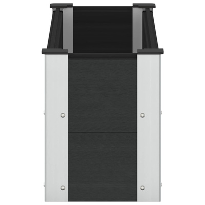 Podniesiona rabata ogrodowa Czarny 100 x 30 x 36 cm