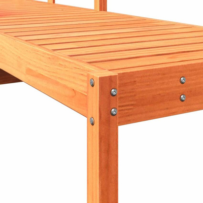 vidaXL Leżak, woskowy brąz, 199,5x62x55 cm, lite drewno sosnowe