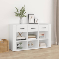 vidaXL Komoda, biała, 100x30x59,5 cm, materiał drewnopochodny