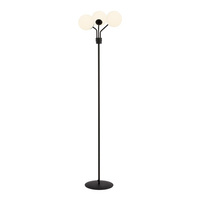 Lampa stojąca NOVA LP3 BLACK/OPAL