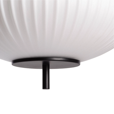 Lampa Wisząca Szklana Czarna ?30cm E27 Abruzzo Culaccino