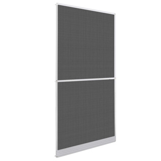 Screen na owady z zawiasami Biały i czarny 100 x 215 cm