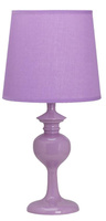 Lampka nocna Berkane fioletowa klasyczna z abażurem Candellux