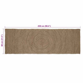 Dywany pokojowe Szary 80 x 250 cm Juta