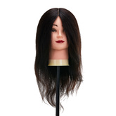 Główka treningowa fryzjerska Gabbiano WZ1 naturalne włosy, kolor 1H, długość 16" 148398