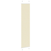 Roleta plisowana kremowa 50x200 cm Szerokość tkaniny 49,4cm