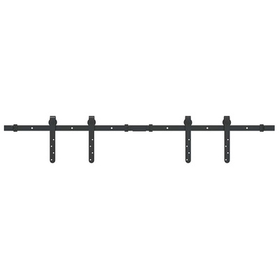 System do drzwi przesuwnych do mebli, 122 cm, stal węglowa