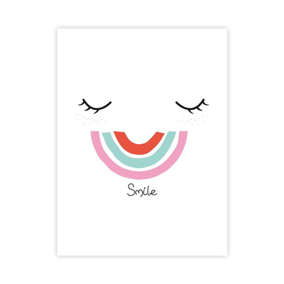 Smile Plakat : Rozmiar - 30x40 cm