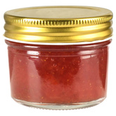 Szklane słoiki na dżem, złote pokrywki, 48 szt., 110 ml