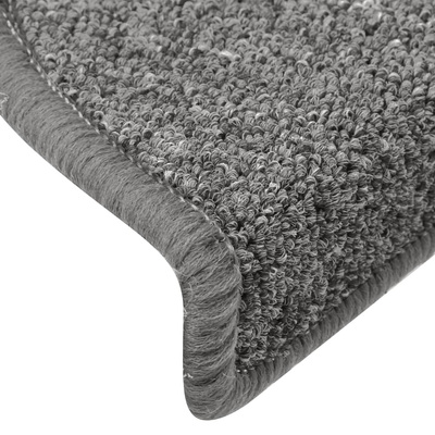 Maty na schody 15 szt. 65x24x4 cm Ciemnoszare Półokrągłe Duże