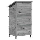 Shed ogrodowy Szary 59 x 56 x 113,5 cm Drewno Świerkowe