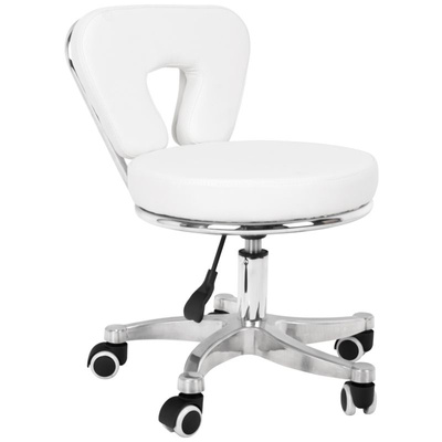 Taboret kosmetyczny do pedicure 9266 biały 104241