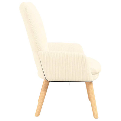 fotel Kremowy 63 x 67 x 94 cm tkanina