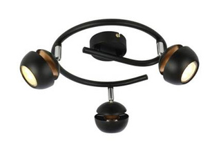 Boni spirala 3x3w gu10 led czarny