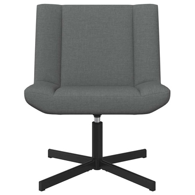 Fotel obrotowy ciemnoszary 63 x 75 x 76 cm tkanina