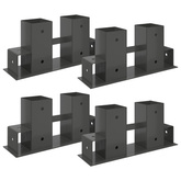 Pomoc w układaniu drewna kominkowego 4 pcs antracytowy Stal