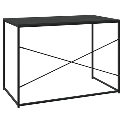 vidaXL Biurko komputerowe, czarne 110x60x70 cm materiał drewnopochodny