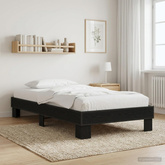 Ramka łóżka Czarny dąb 80 x 200 cm Drewno inżynieryjne