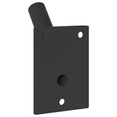 Uchwyt na maszt flagowy Czarny 10,5 x 7,5 x 0,25 cm Stal
