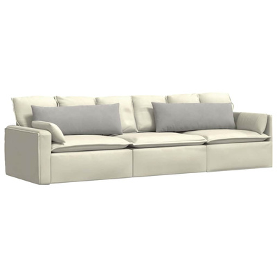 Poduszki na sofę 2 pcs Jasnoszary 120 x 40 cm tkanina