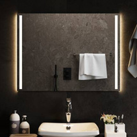 Lustro łazienkowe z LED, 80x60 cm vidaXL