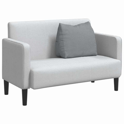 Poduszka na plecy Jasnoszary 60 x 20 x 50 cm tkanina