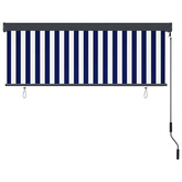 Roleta Niebieski i biały 180 x 250 cm Materiał i Aluminium